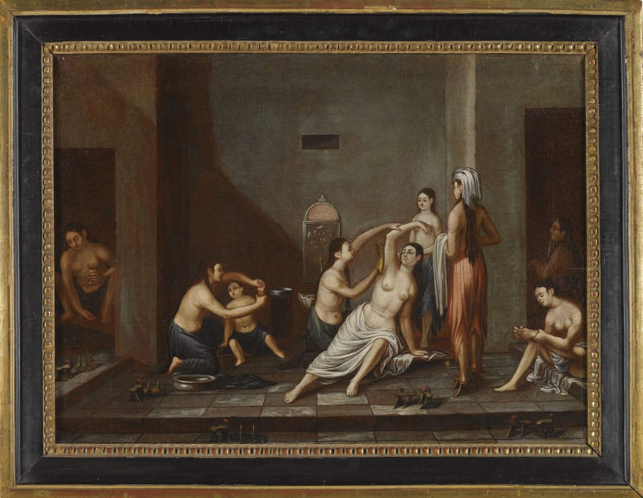 Damen im Hammam, 1741 von Unbekannt