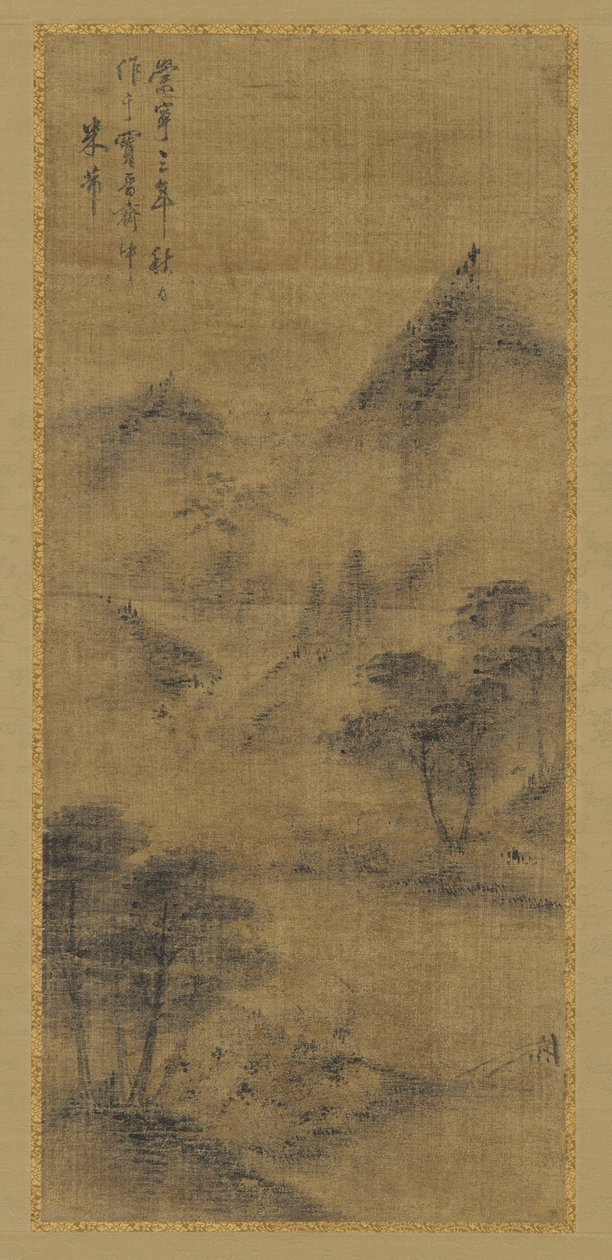 Landschaft: Berggipfel und Bach, Ming-Dynastie, 1368-1644 von Unbekannt