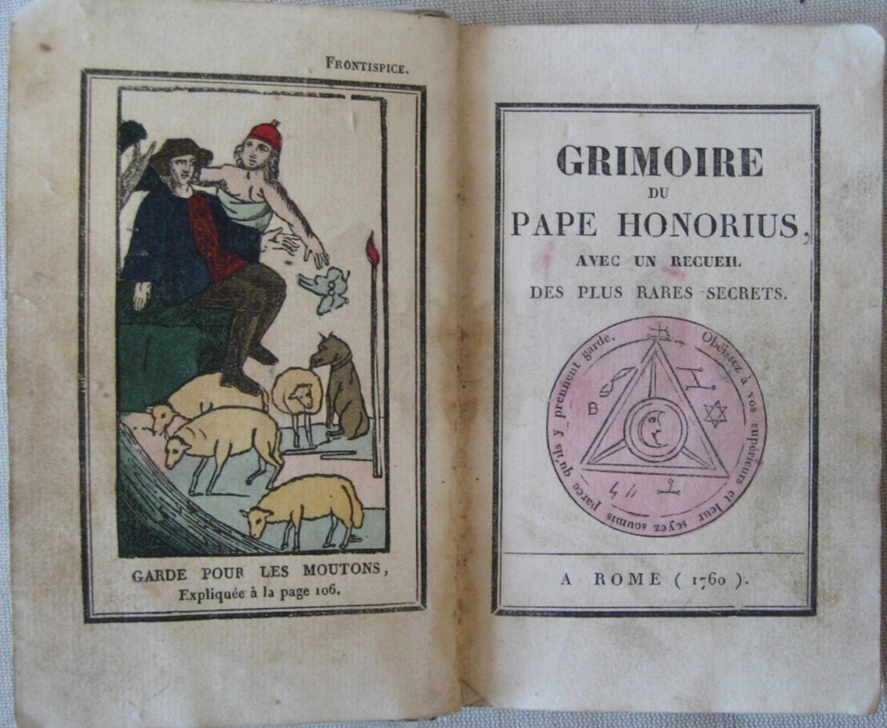 Le Grimoire du Pape Honorius, 1760 von Unbekannt