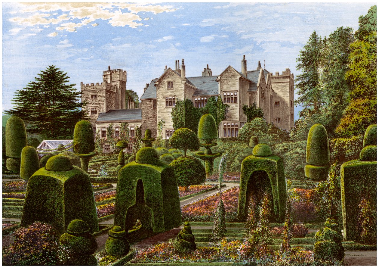 Levens Hall, Cumbria, ca. 1880 von Unbekannt