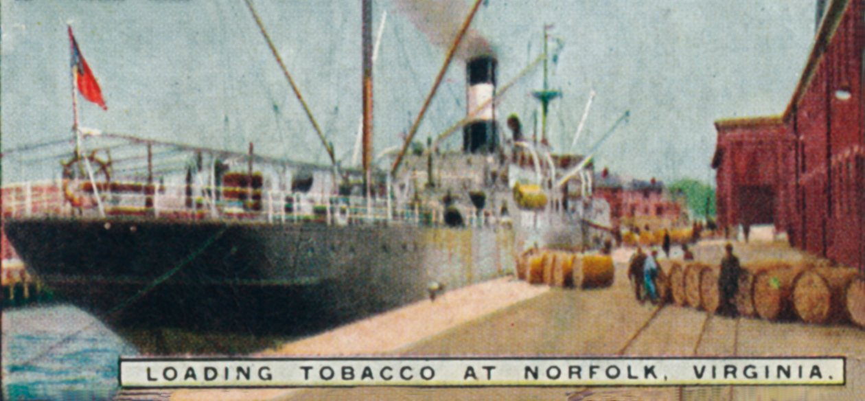 Tabakverladung in Norfolk, Virginia, 1926 von Unbekannt