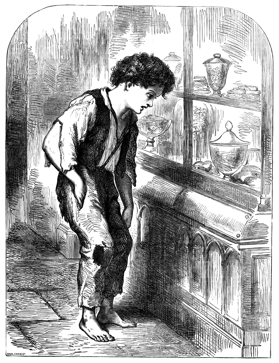 Londoner Straßenkind, 1883 von Unbekannt