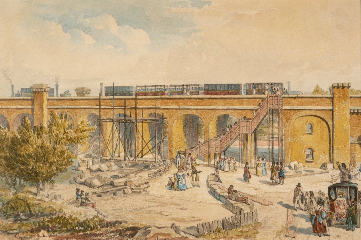 London nach Greenwich Eisenbahn von Unbekannt
