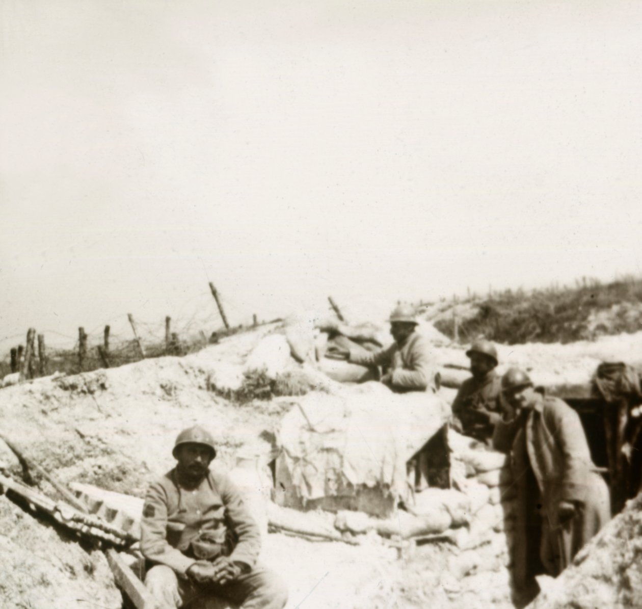 Aussichtsposten, Massiges, Nordfrankreich, ca. 1914-1918 von Unbekannt