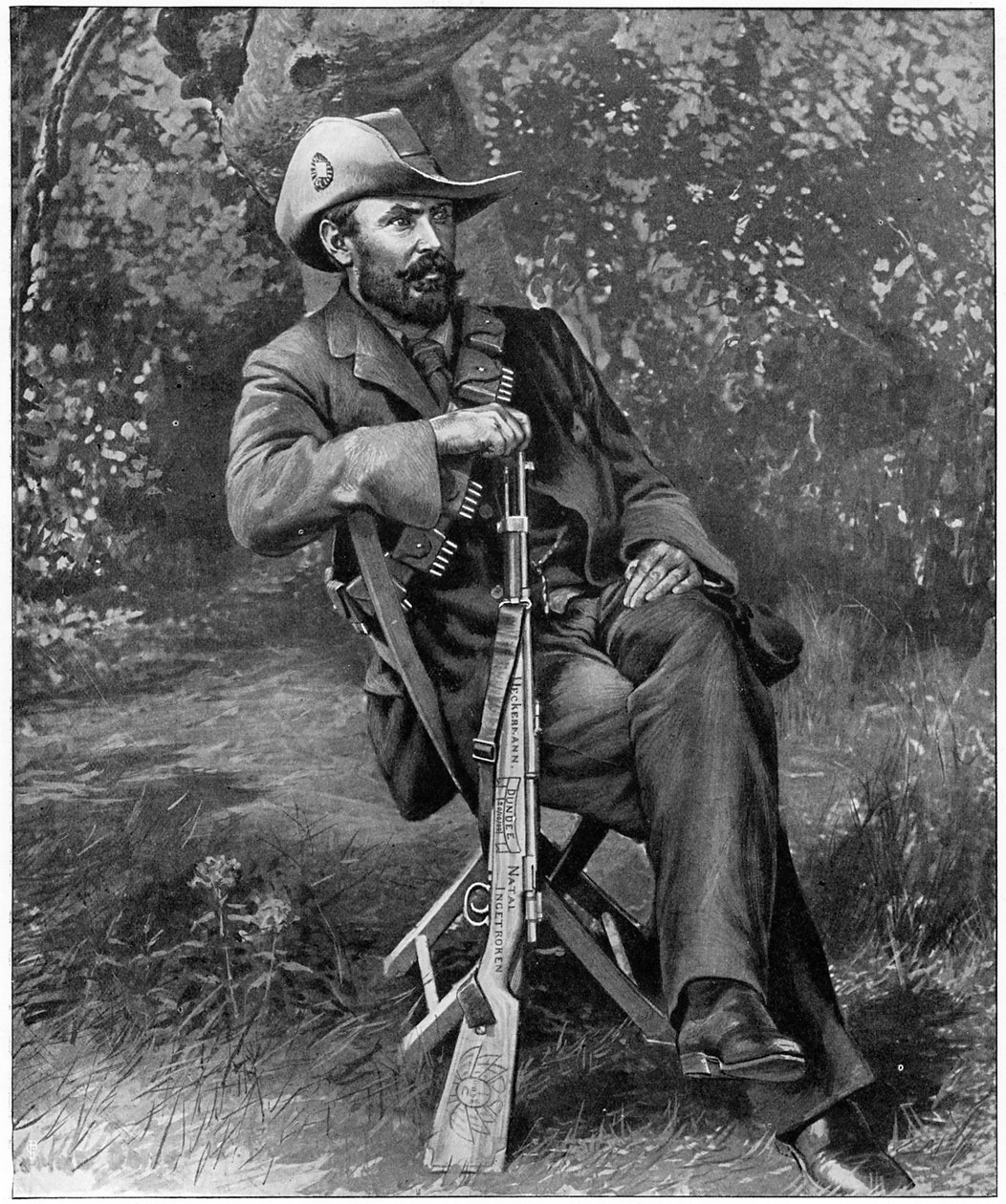 Louis Botha, Afrikanischer Soldat und Staatsmann, um 1900 von Unbekannt