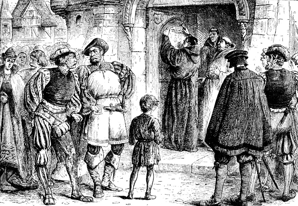 Luthers Protest, 1517, 1909 von Unbekannt