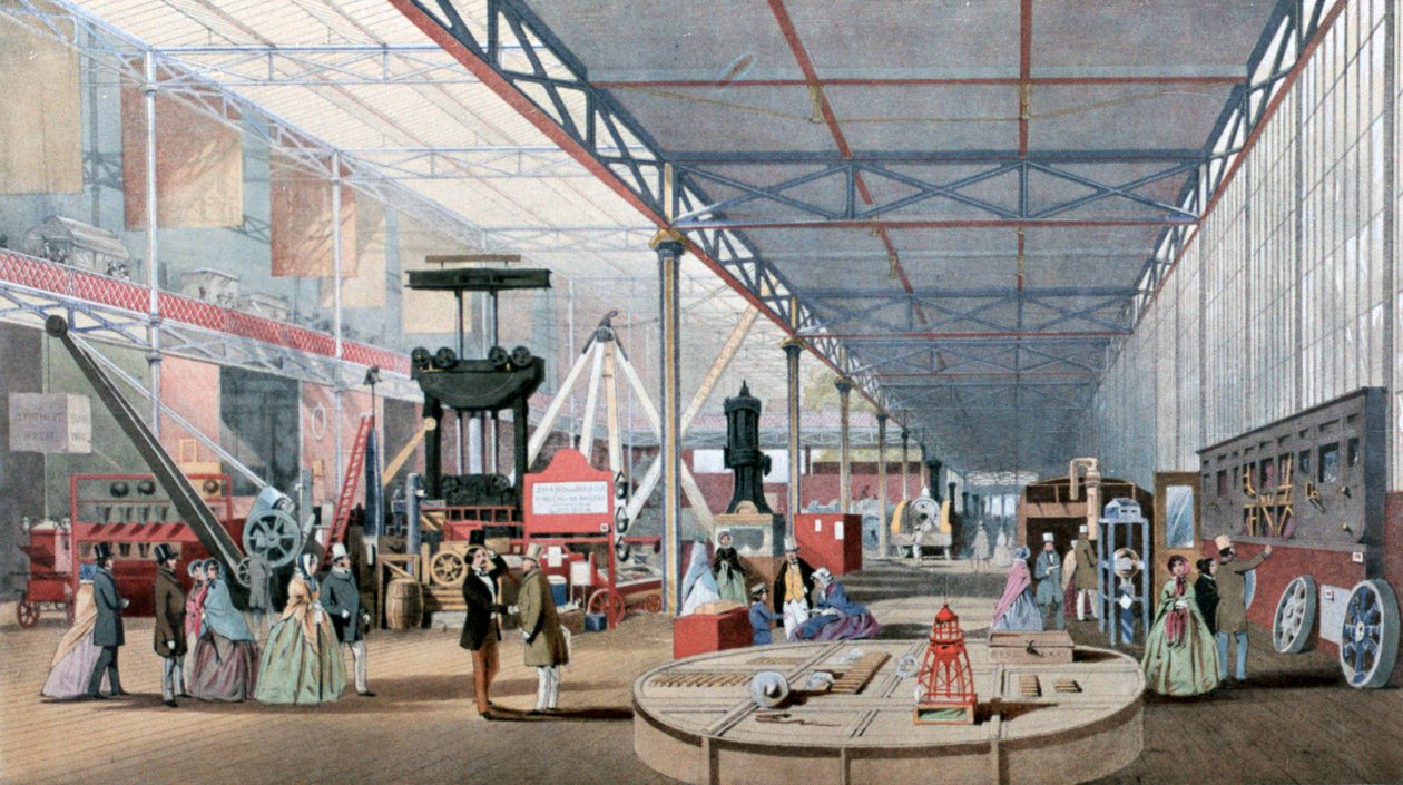 Maschinenhalle, Crystal Palace Ausstellung, London, 1851 von Unbekannt