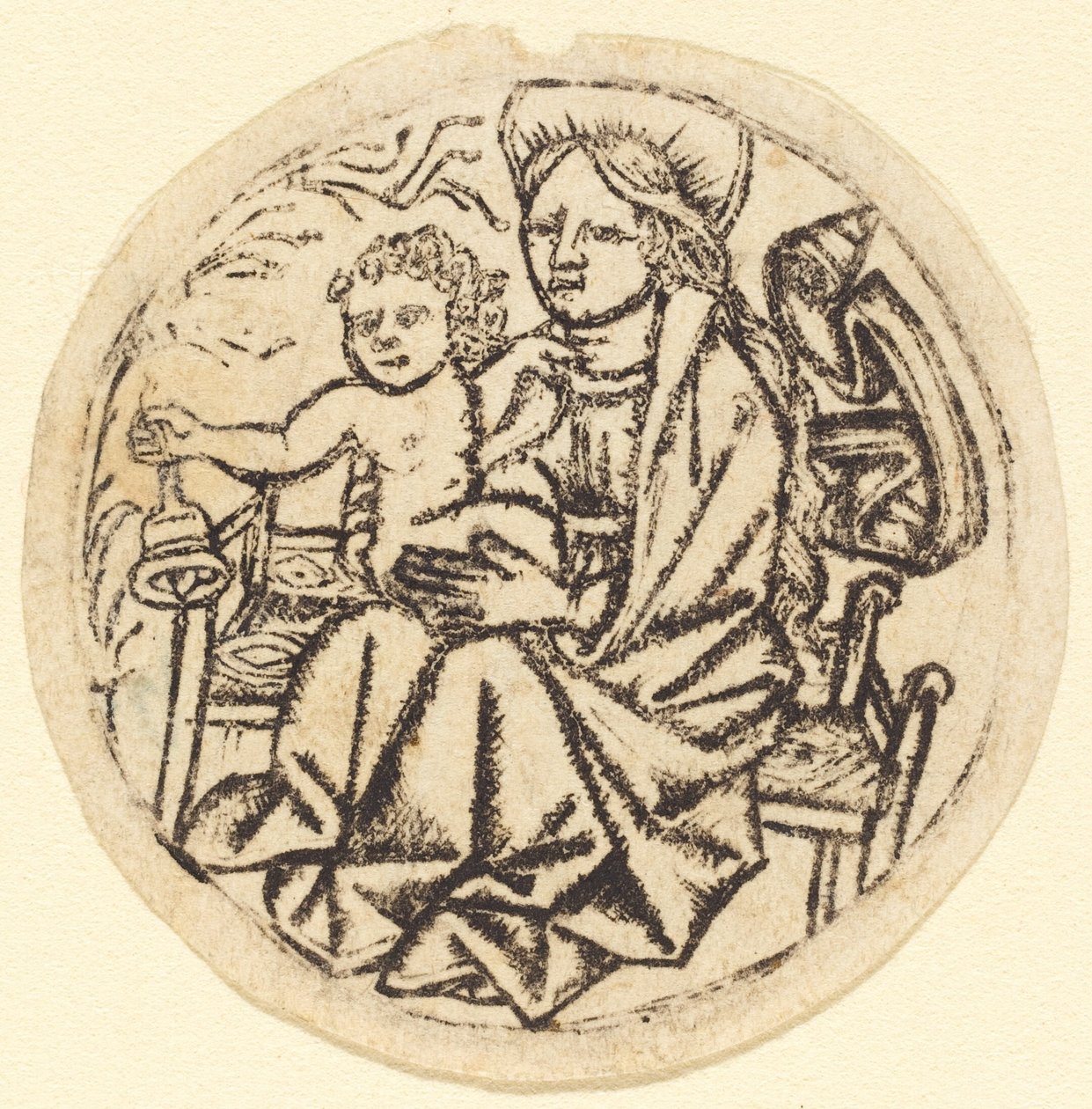 Madonna mit Kind und Glocke, um 1450-1460 von Unbekannt