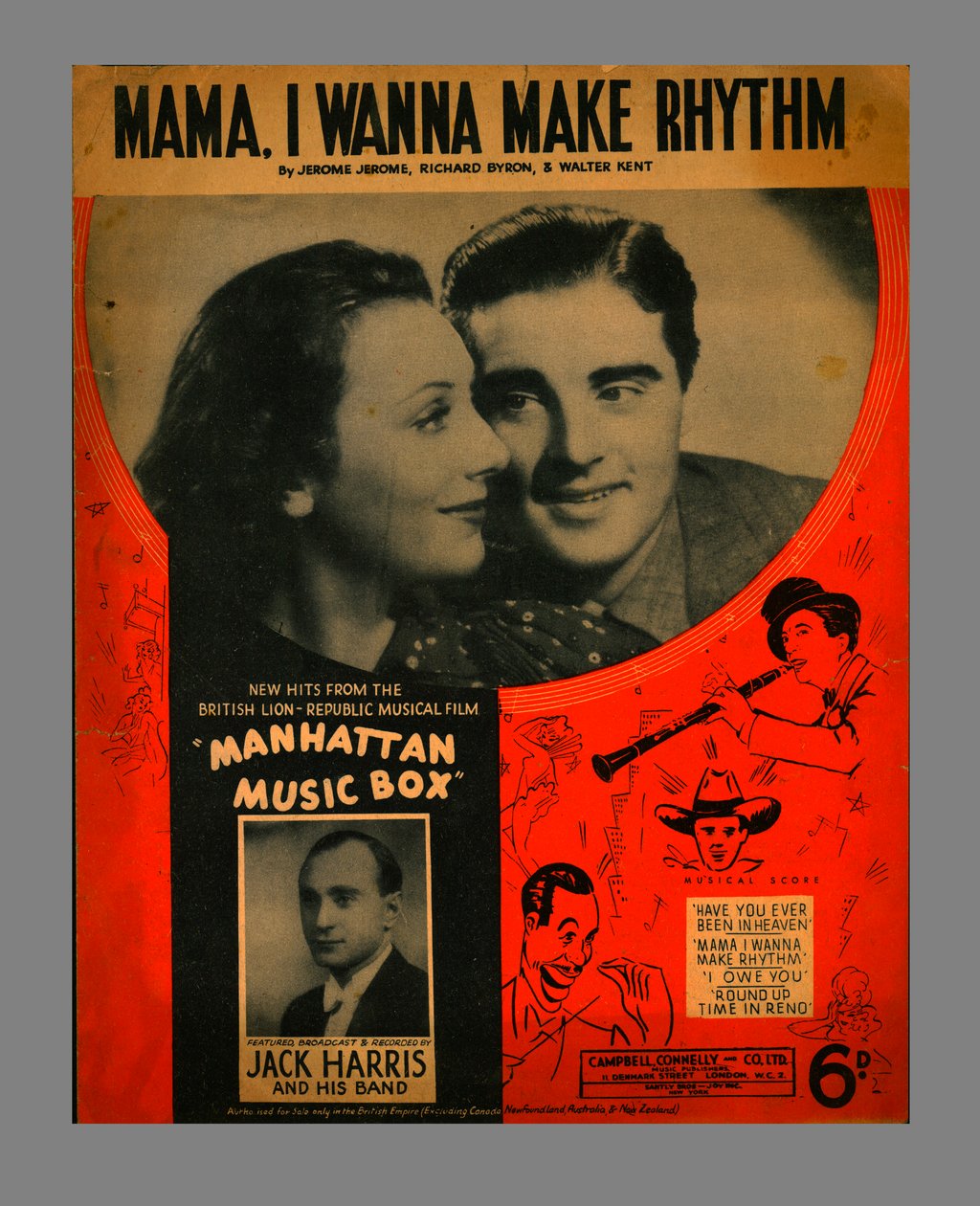 Mama, ich will Rhythmus machen, Notenblatt, 1937 von Unbekannt