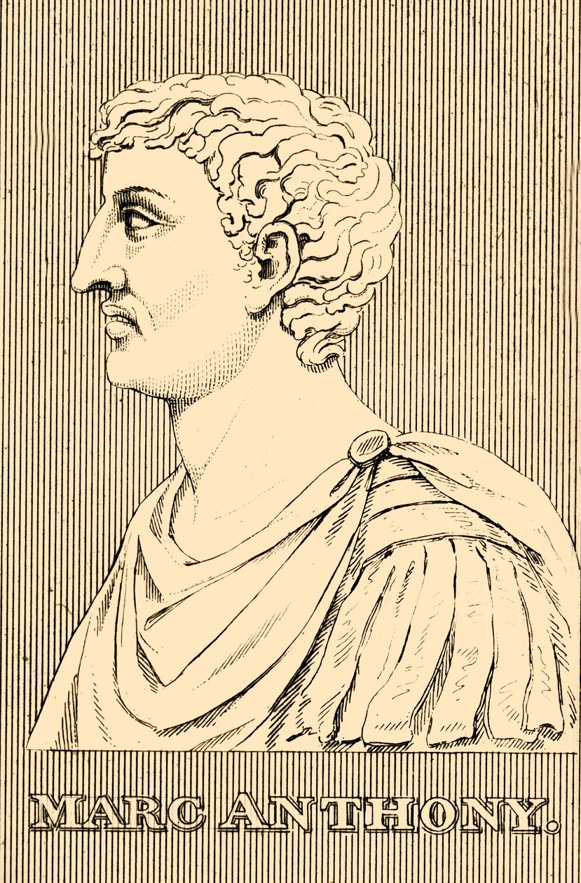 Marcus Antonius, 83-30 v. Chr., 1830 von Unbekannt