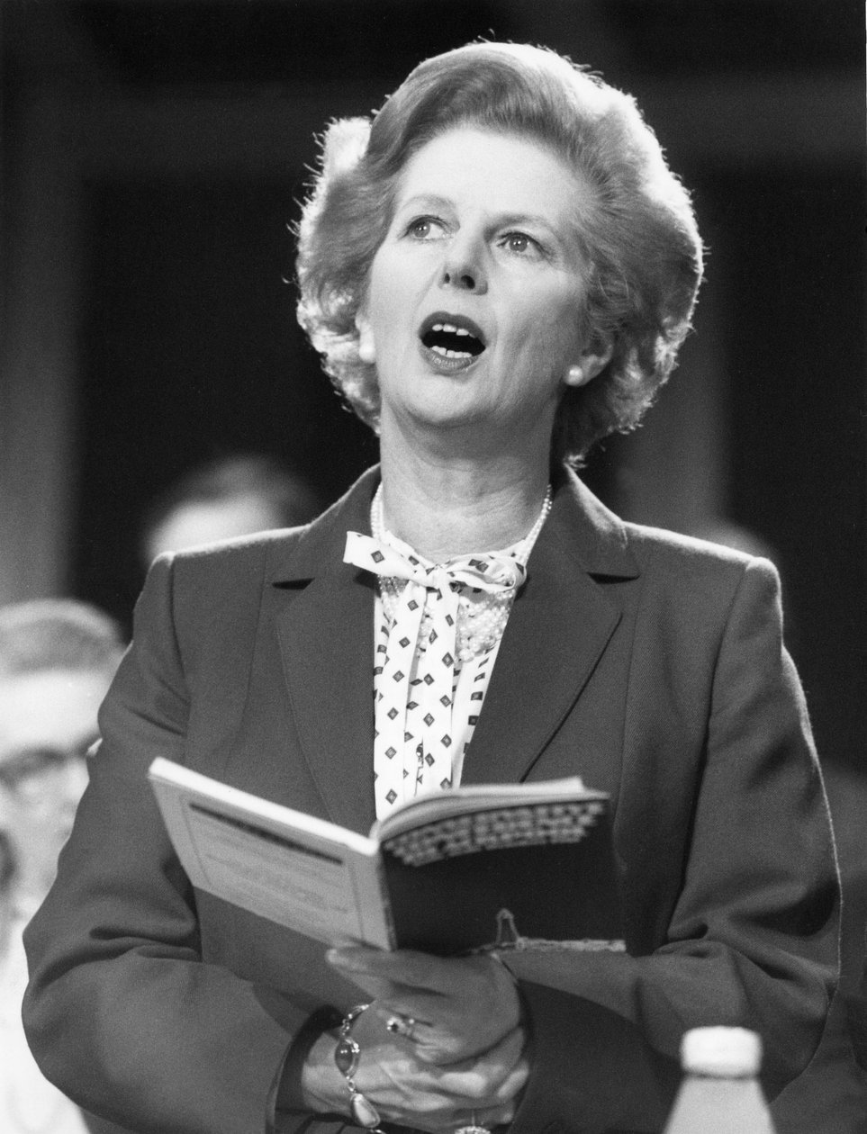 Margaret Thatcher, britische Politikerin, um 1980er von Unbekannt