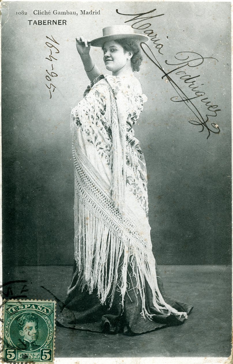 Maria Rodriguez, spanische Schauspielerin, 1905 von Unbekannt