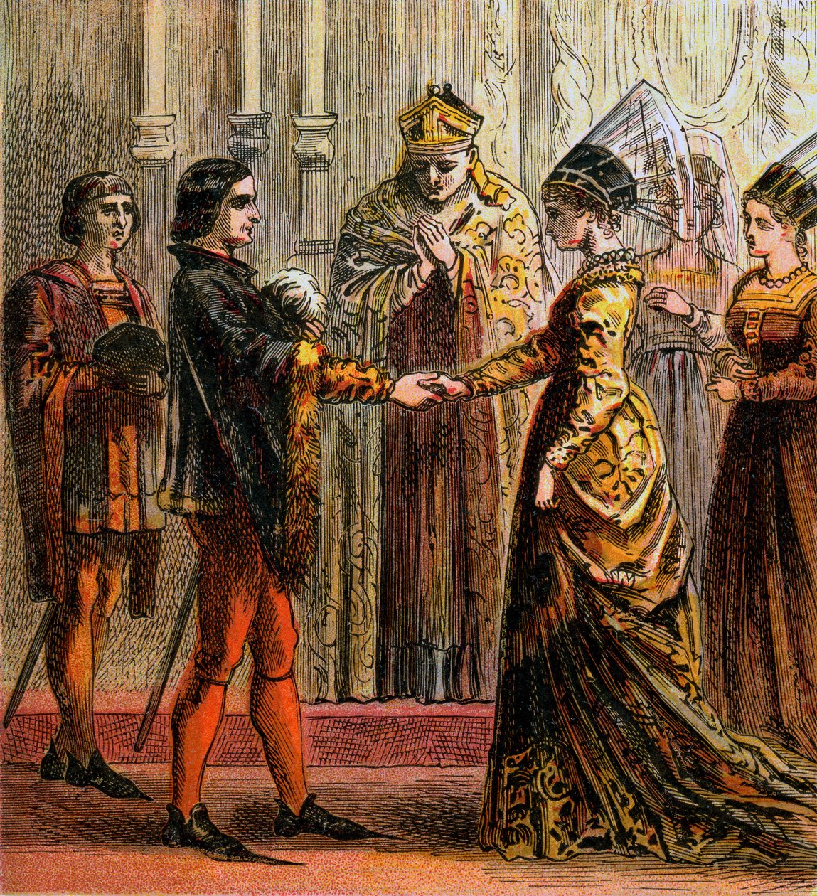 Hochzeit von Heinrich V, 1420 von Unbekannt