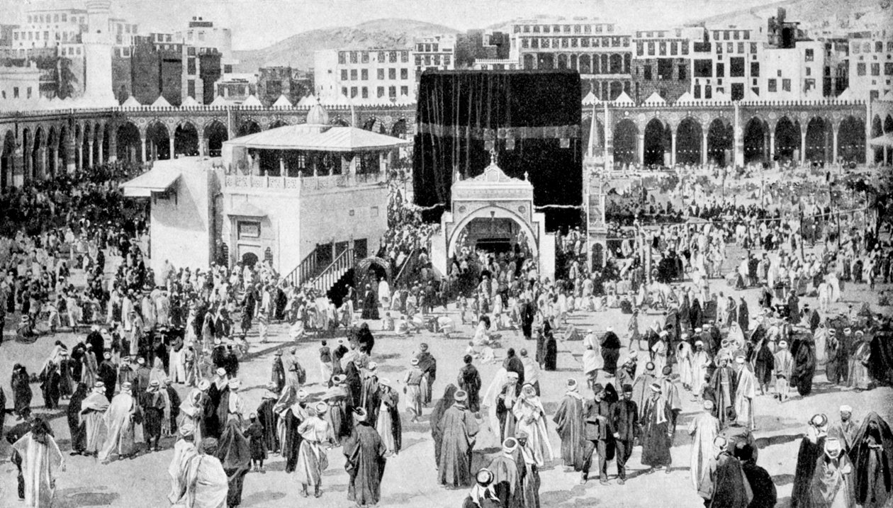 Die Große Moschee von Mekka, Mekka, Saudi-Arabien, 1922 von Unbekannt