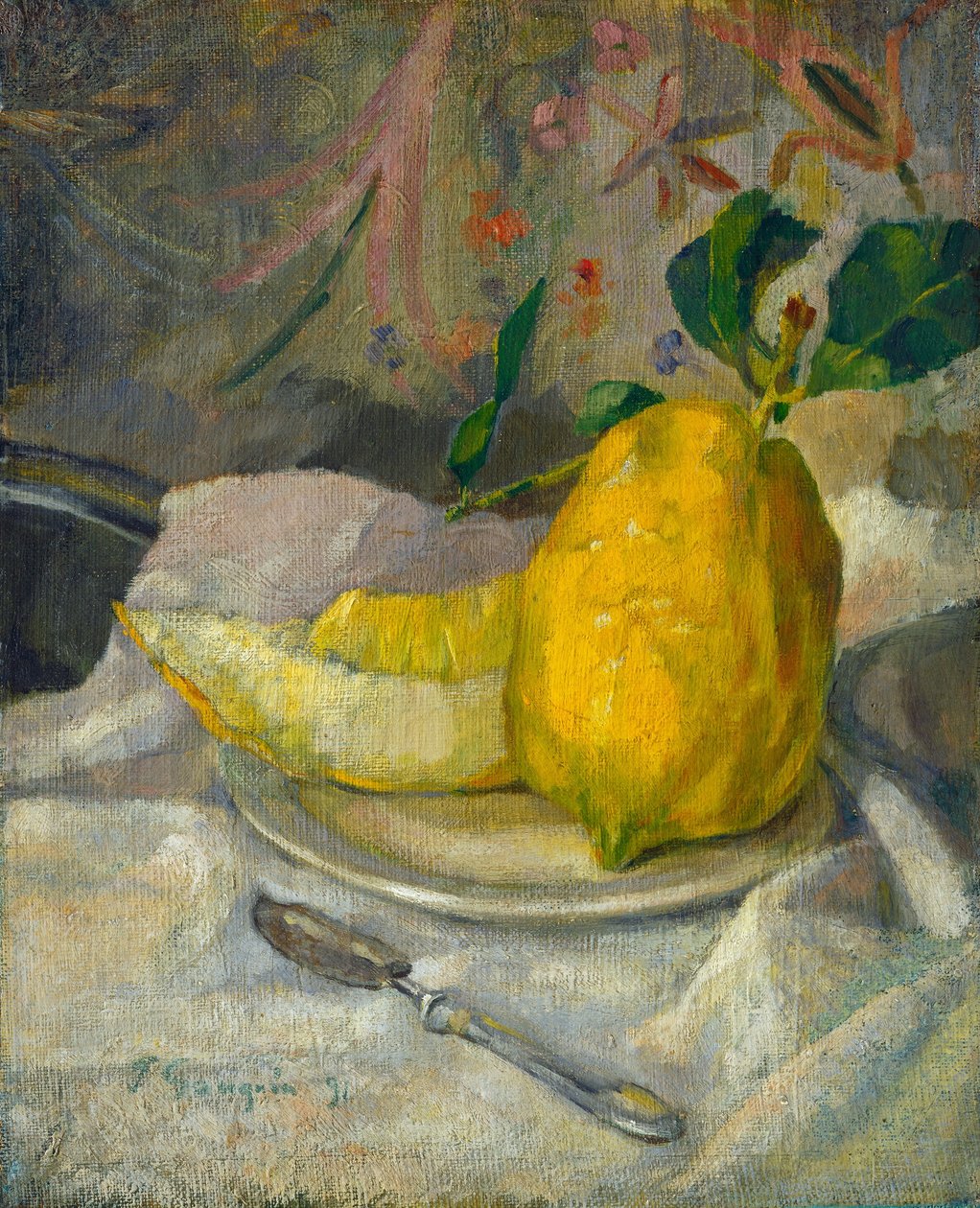 Melone und Zitrone von Unbekannt