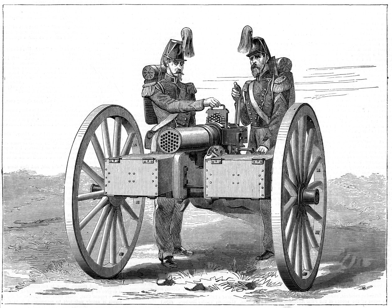 Montigny Mitrailleuse, 1870 von Unbekannt