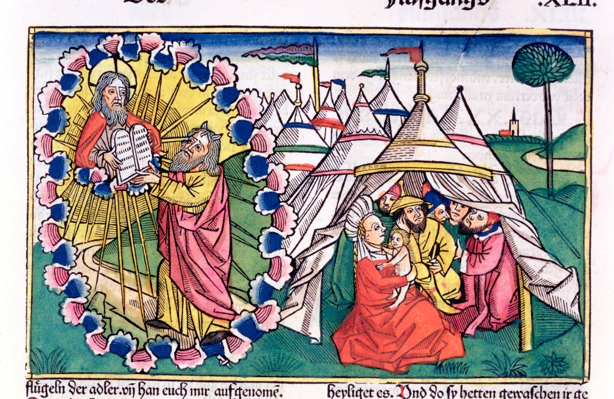 Moses empfängt die Zehn Gebote von Unbekannt