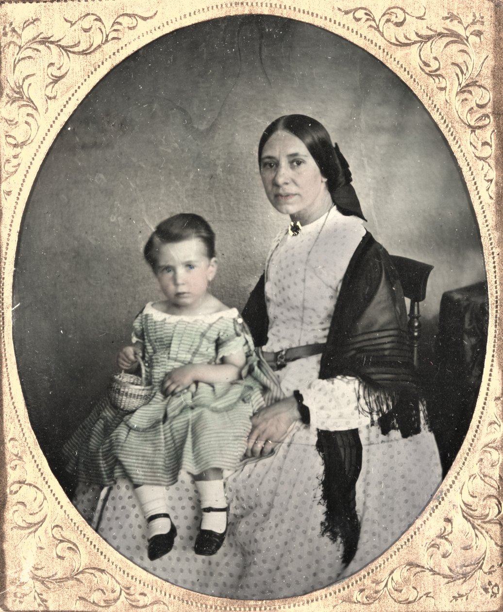 Mutter und Kind, um 1860 von Unbekannt