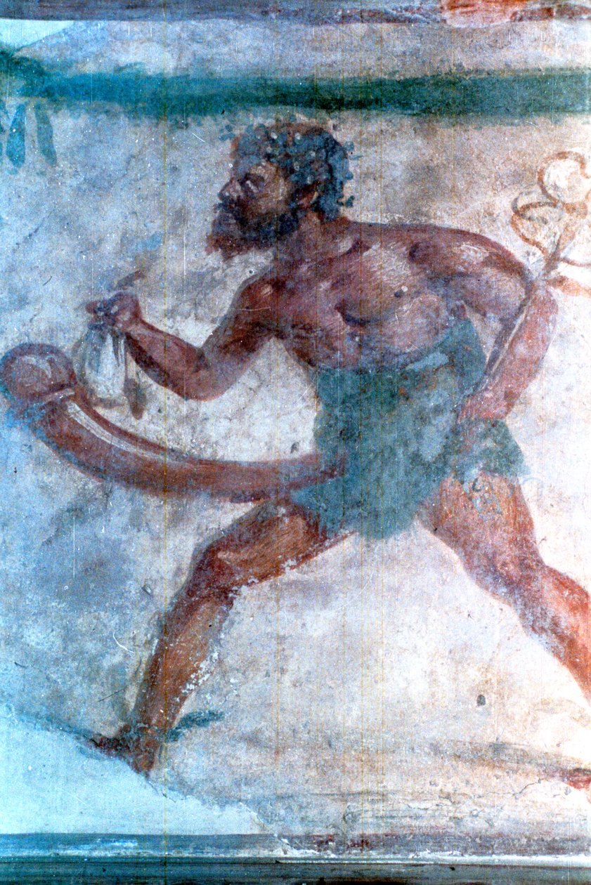 Wandgemälde von Merkur, Pompeji, Italien von Unbekannt