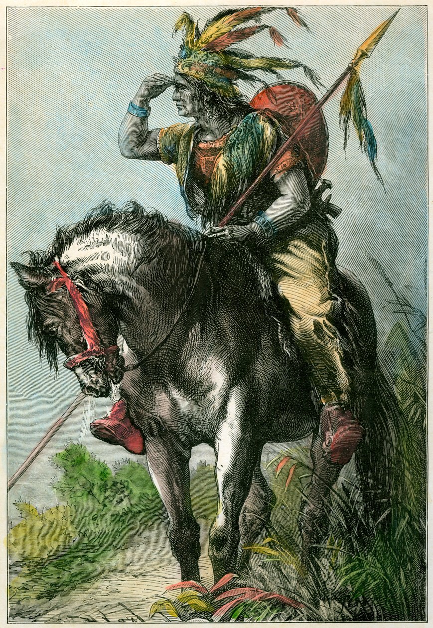Indianischer Späher, ca. 1870 von Unbekannt