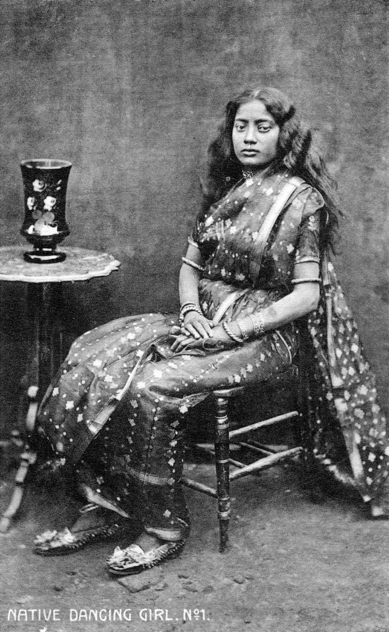 Einheimische Tänzerin, Indien, frühes 20. Jahrhundert von Unbekannt