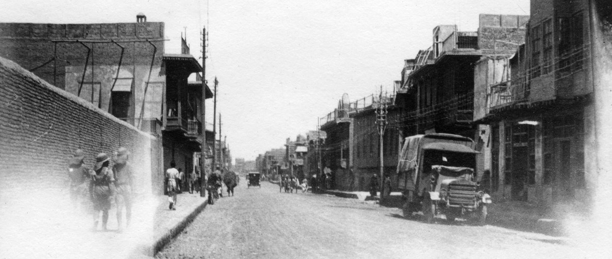 Neue Straße, Bagdad, Mesopotamien, Erster Weltkrieg, 1918 von Unbekannt