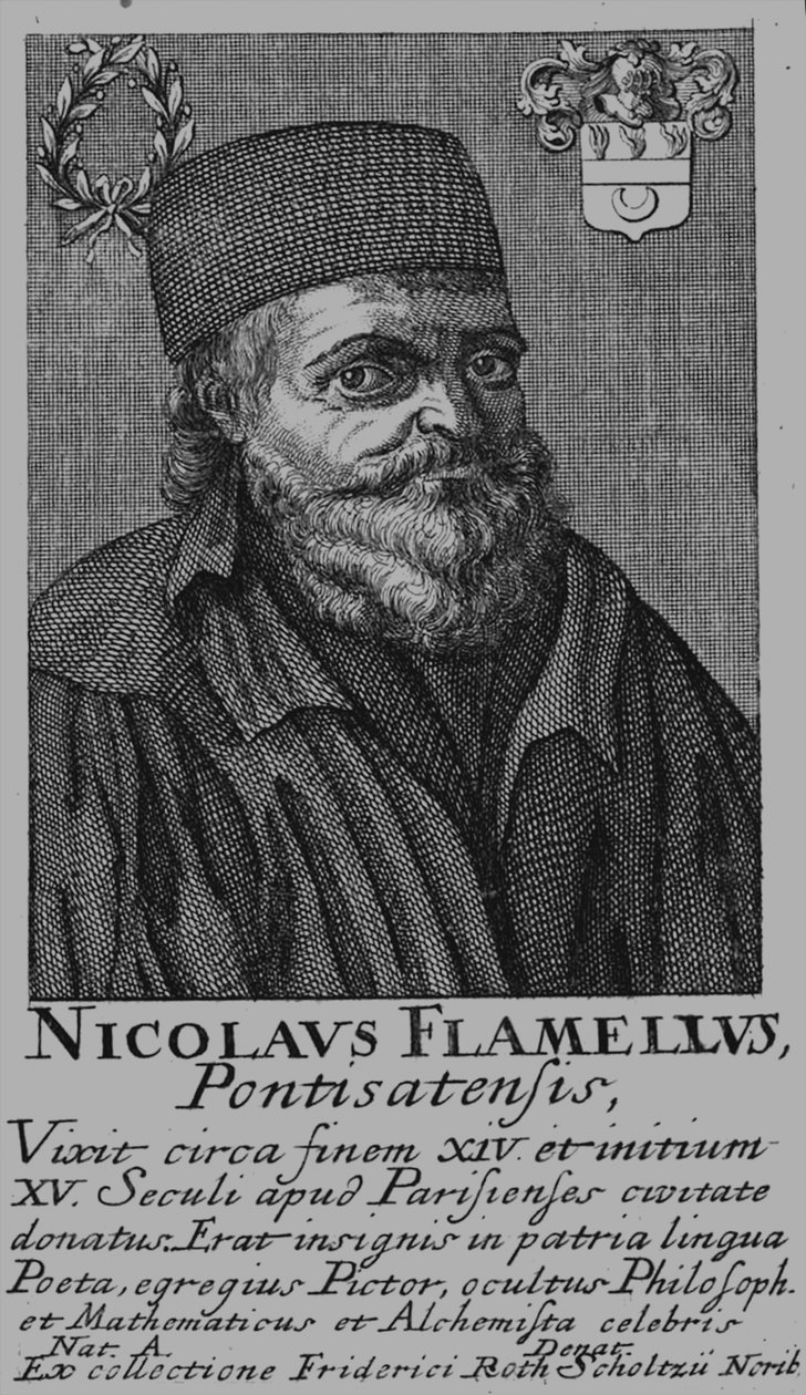 Nicolas Flamel 1330-1418 von Unbekannt