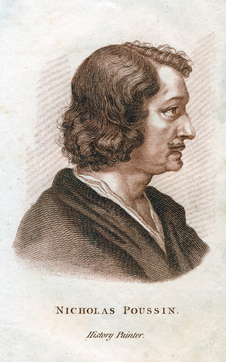 Nicolas Poussin, französischer klassischer Maler, ca. 19. Jahrhundert von Unbekannt