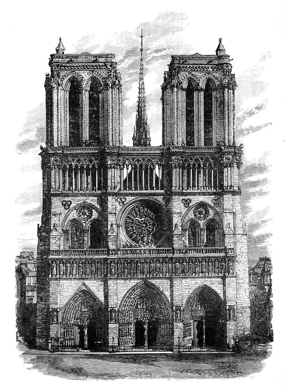 Notre Dame, Paris, ca. 1888 von Unbekannt