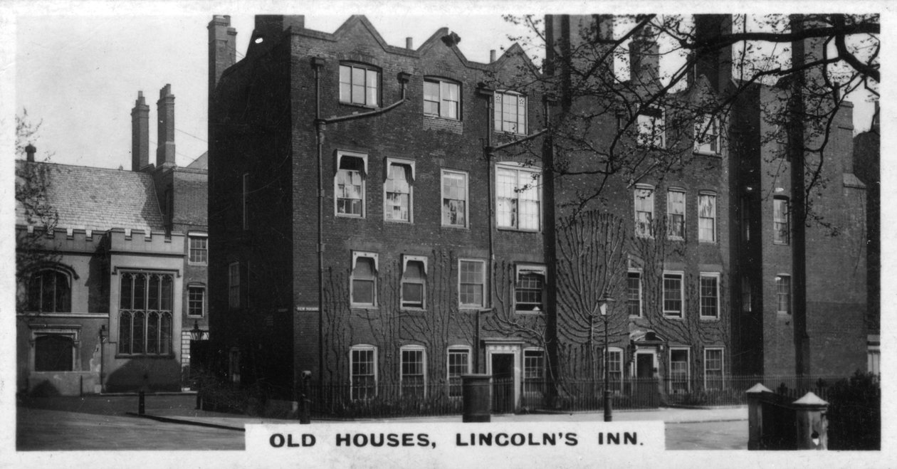 Alte Häuser, Lincolns Inn, London, um 1920er von Unbekannt