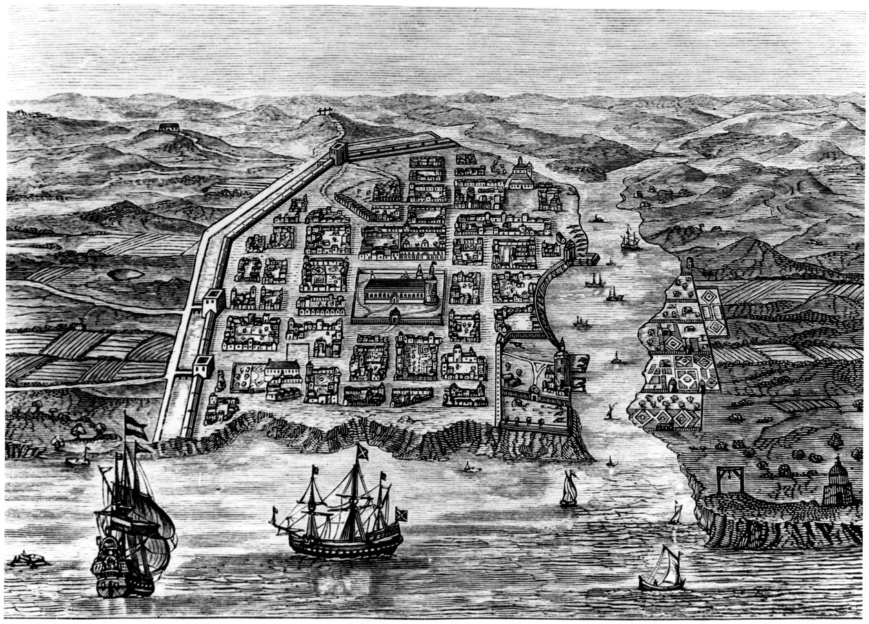 Alte Stadt Santo Domingo, 1873 von Unbekannt