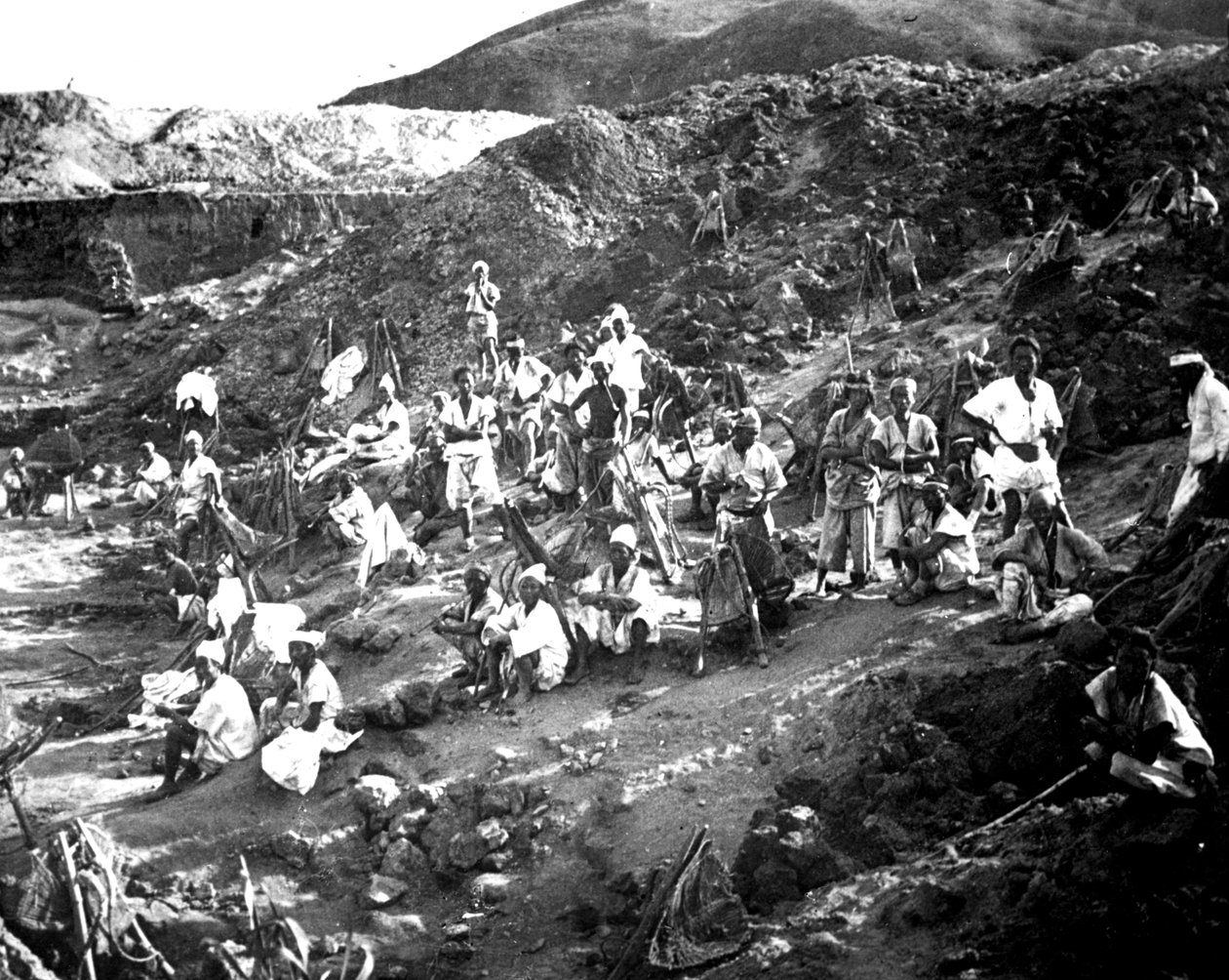 Tagebau, Korea, 1900 von Unbekannt