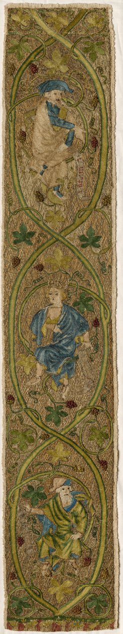 Orphrey-Band: Der Baum Jesse, ca. 1350 von Unbekannt