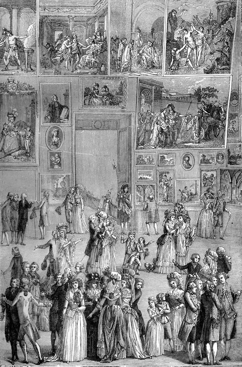 Kunstausstellung, der Louvre, Paris, 1737 1882-1884 von Unbekannt