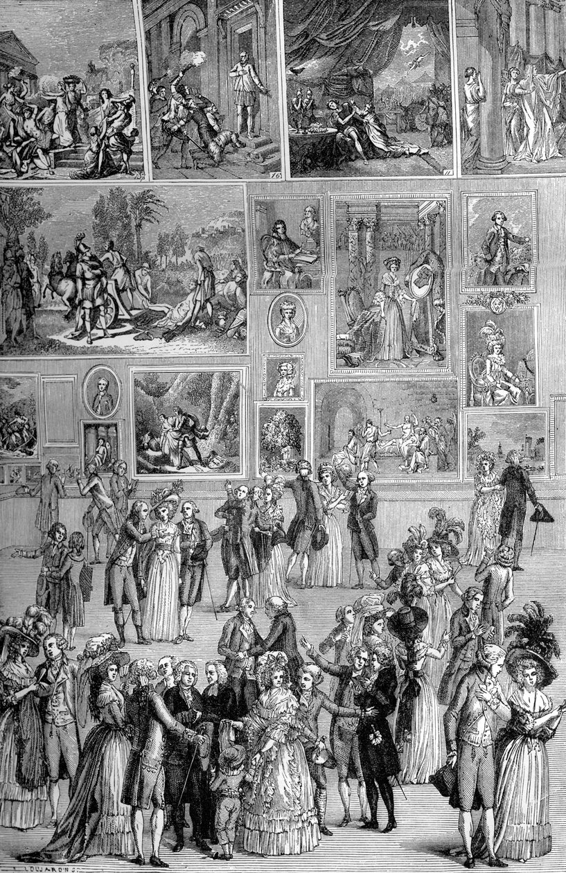 Kunstausstellung, der Louvre, Paris, 1737 1882-1884 von Unbekannt