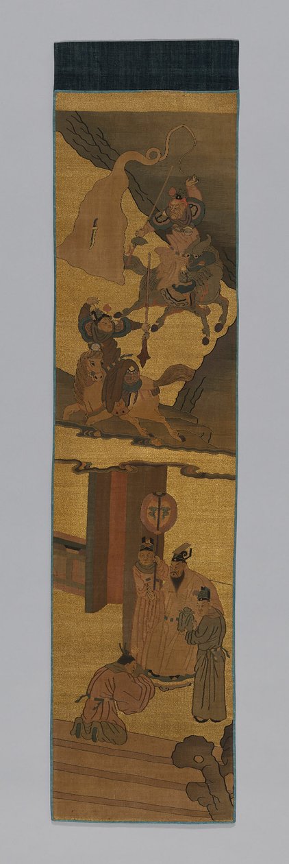 Paneel-Möbelstoff, China, Qing-Dynastie 1644-1911, 1800-1900 von Unbekannt