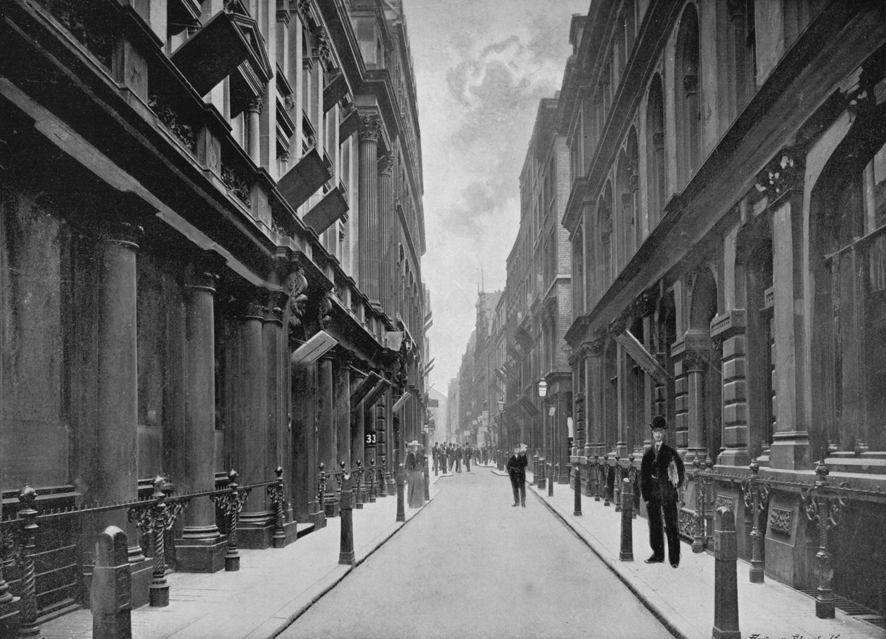 Paternoster Row, City of London, 1911 von Unbekannt