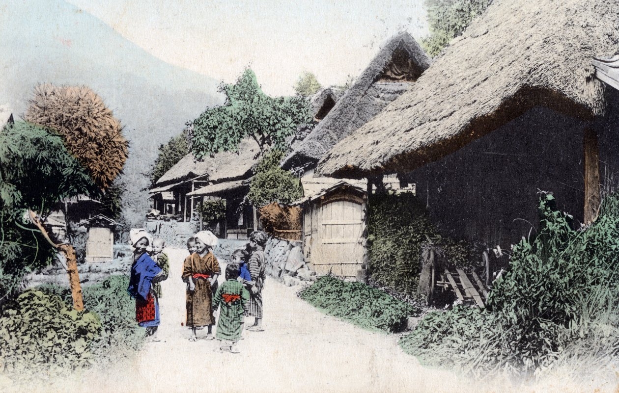 Bauernhäuser, Japan, 20. Jahrhundert von Unbekannt