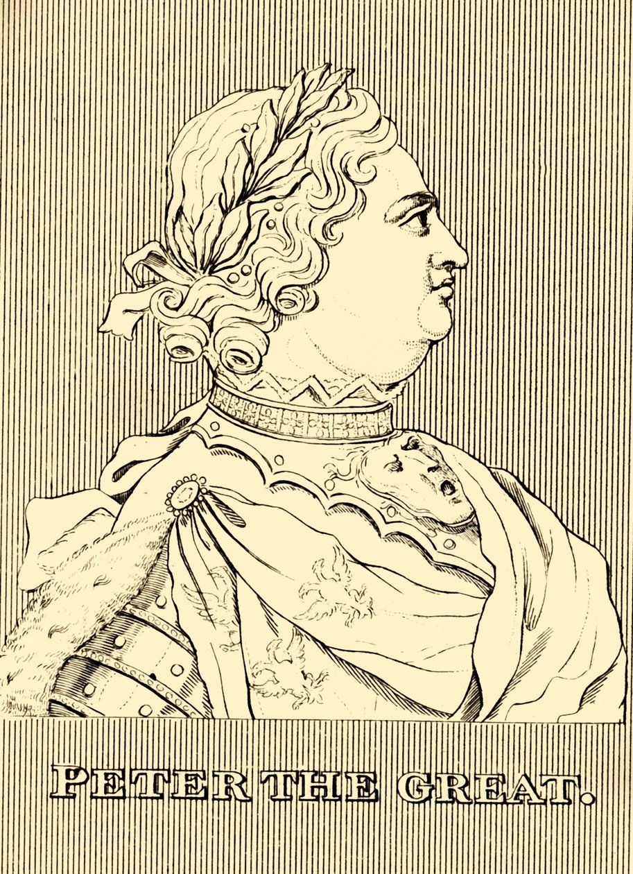 Peter der Große, 1672-1725, 1830 von Unbekannt