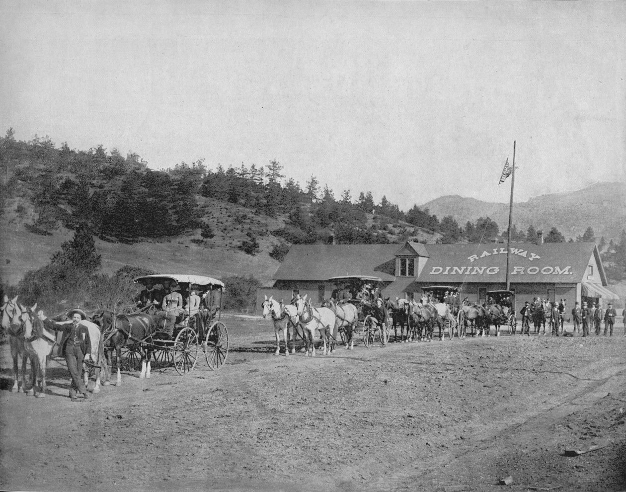Pikes Peak Col. Mautstraße, ca. 1897 von Unbekannt