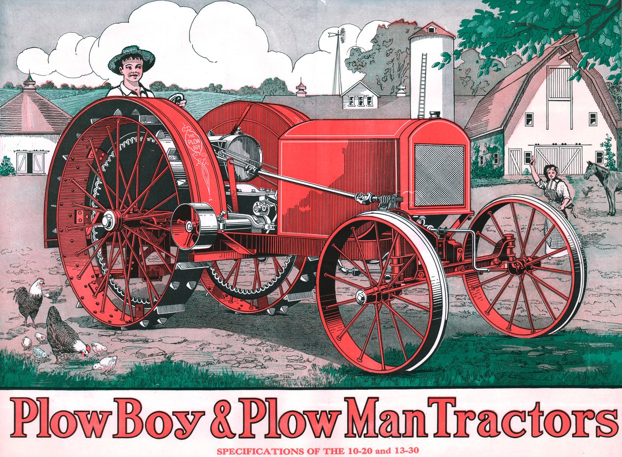 PlowBoy & PlowMan Traktoren, ca. 1916 von Unbekannt