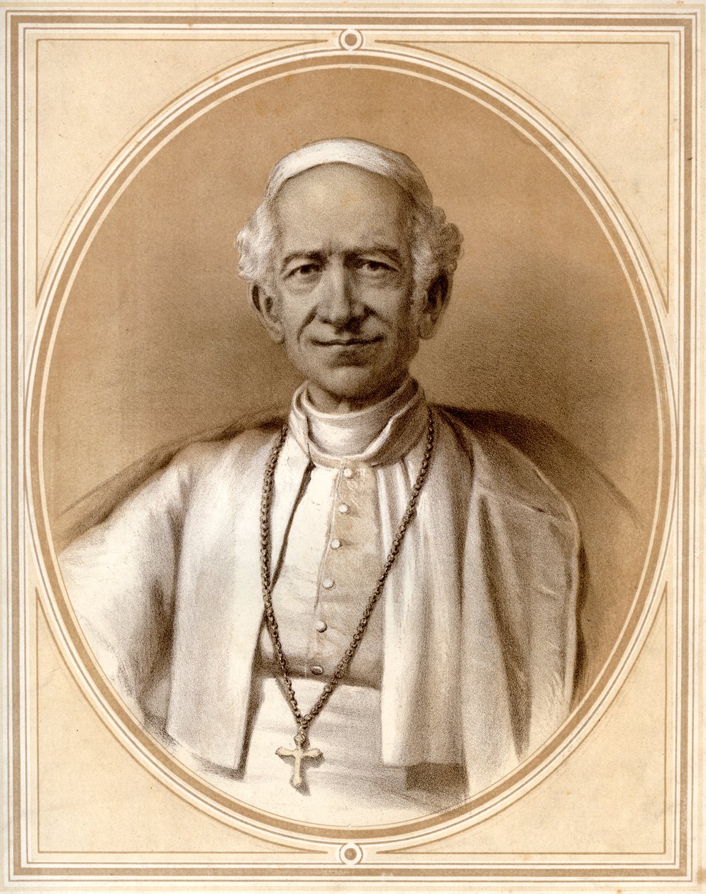 Papst Leo XIII., späte 19. Jahrhundert von Unbekannt