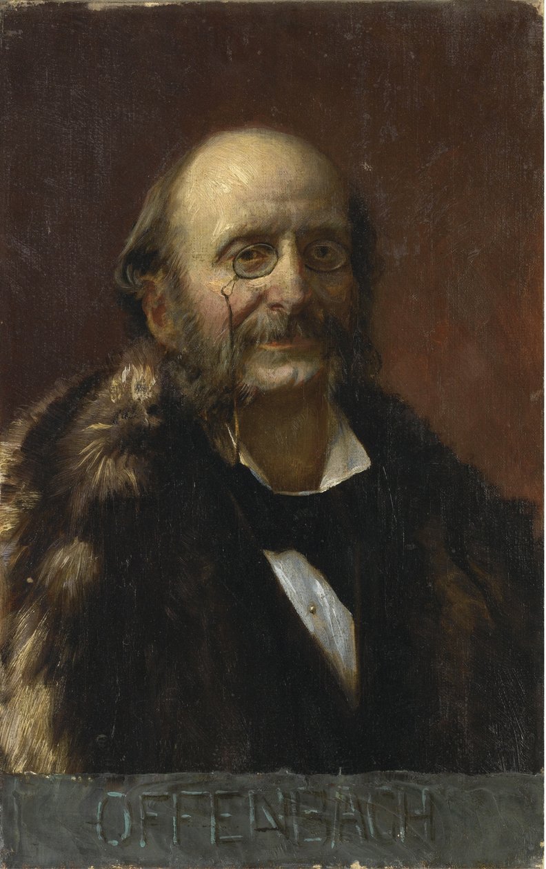 Porträt von Jacques Offenbach, 1819-1880 von Unbekannt