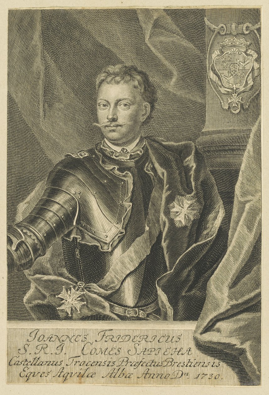 Porträt von Jan Fryderyk Sapieha 1680-1751, 1730 von Unbekannt
