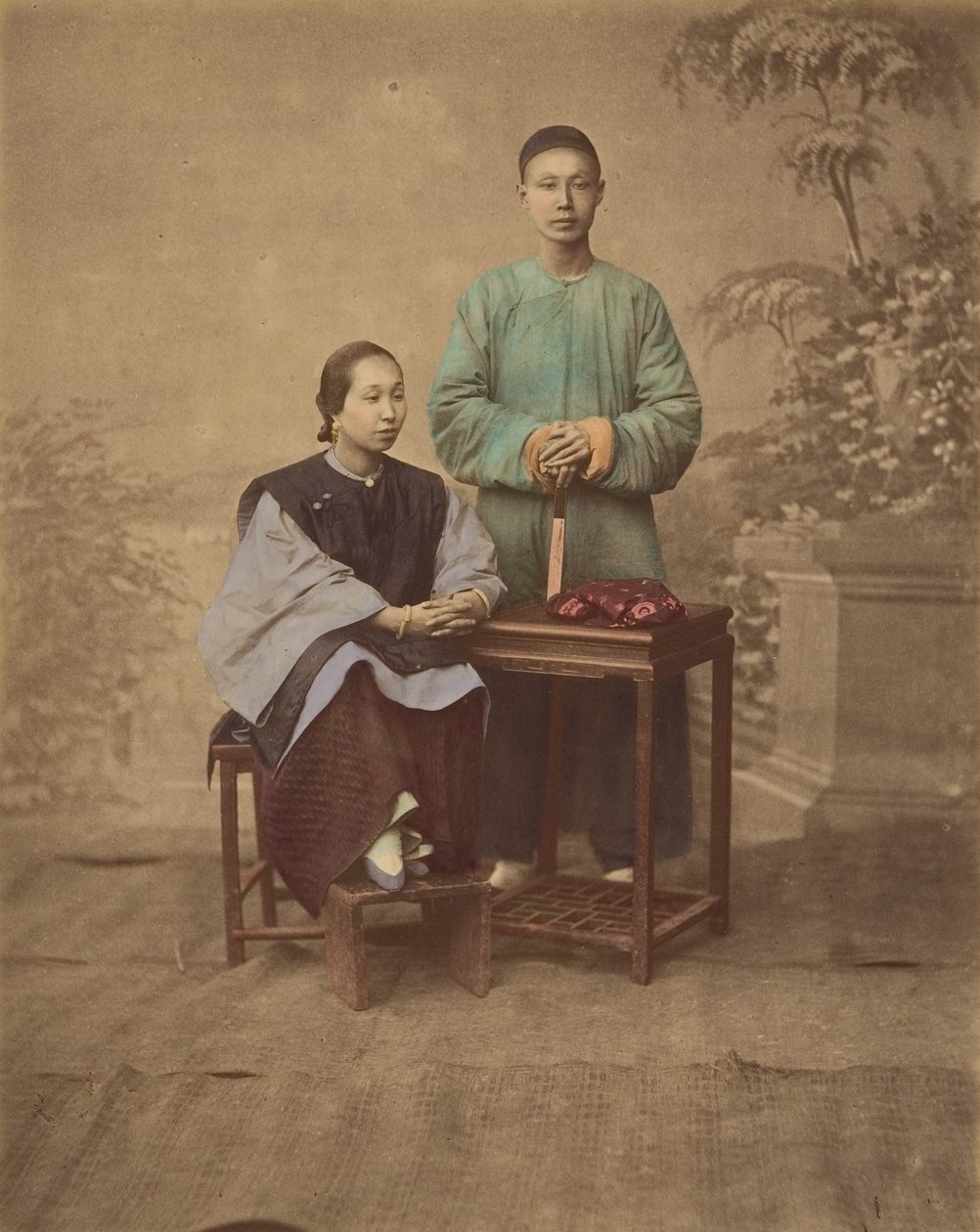 [Porträt eines chinesischen Paares], 1870er Jahre von Unbekannt