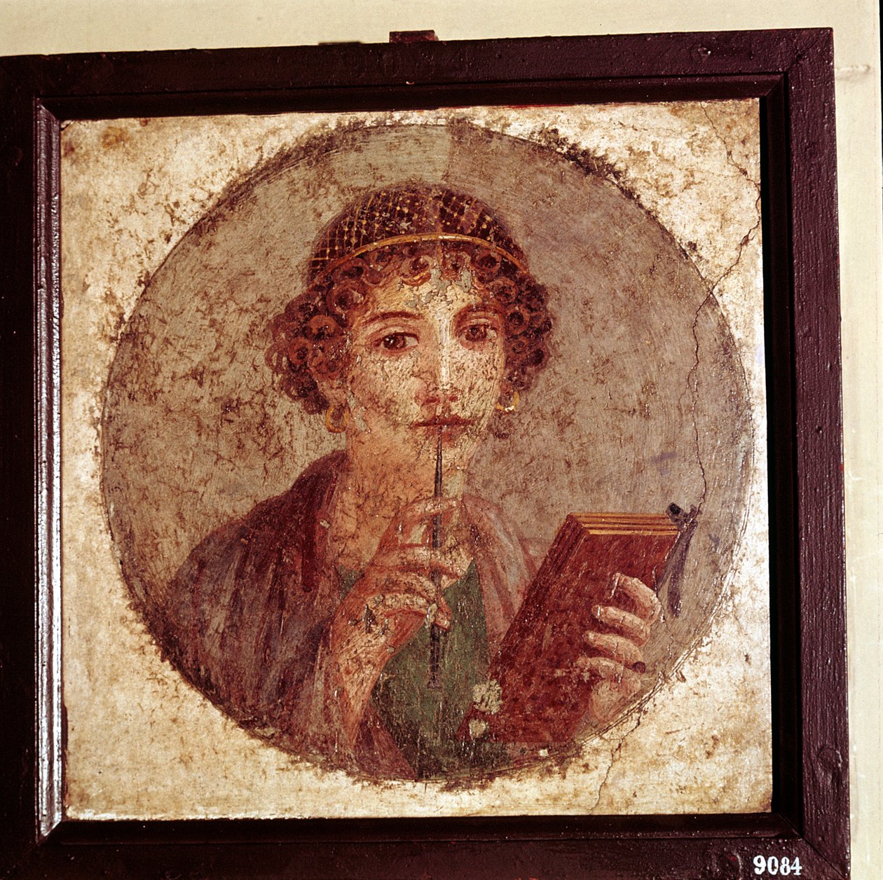 Porträtmalerei von Sappho, Pompeji, Italien von Unbekannt