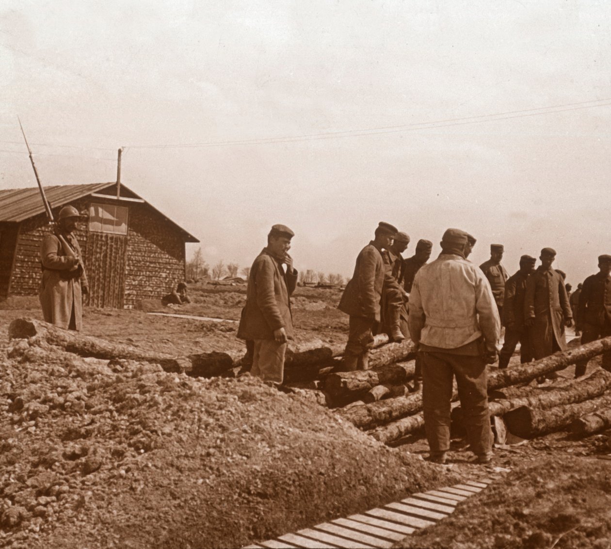 Gefangene, Chalons, Nordfrankreich, ca. 1914-1918 von Unbekannt