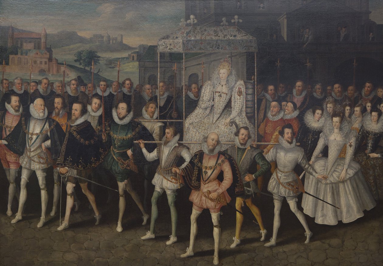 Prozessionsporträt von Königin Elizabeth, ca. 1600-1603 von Unbekannt