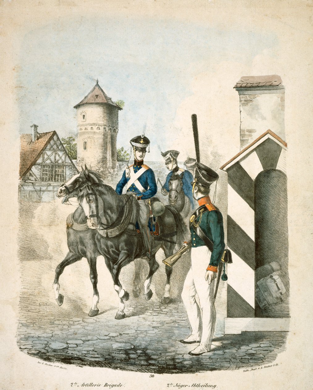 Preußische Soldaten, frühes 19. Jahrhundert von Unbekannt