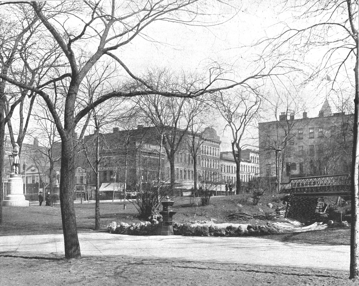 Öffentlicher Platz, Cleveland, Ohio, USA, um 1900 von Unbekannt